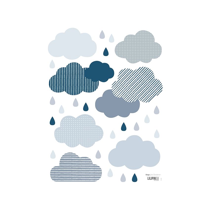 Lilipinso - Wandsticker Clouds and Drops