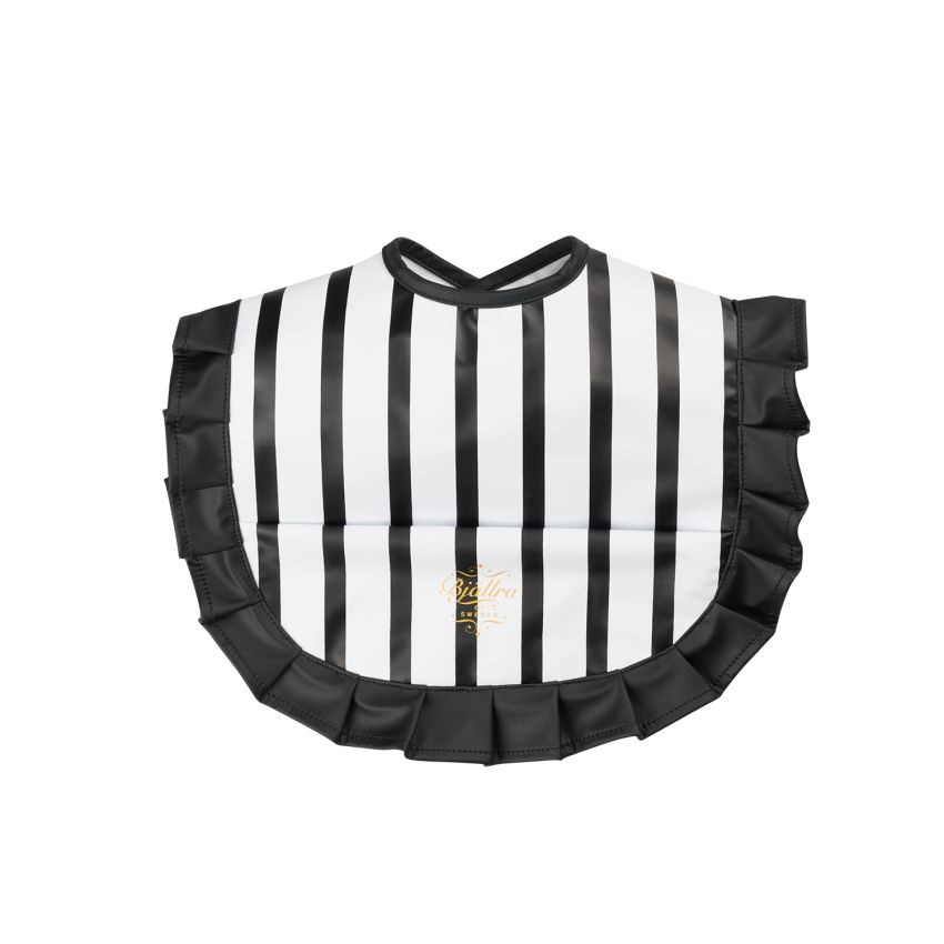 Bjällra of Sweden - Lätzchen Black White Stripe
