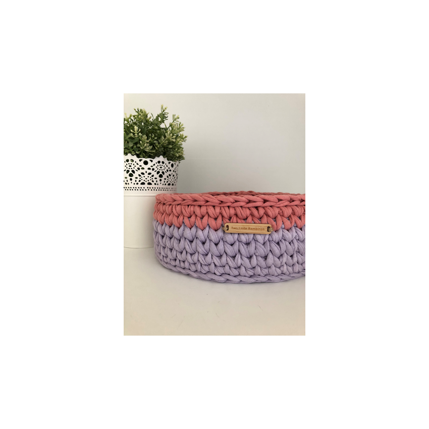 Two little Bambinos - Körbchen large Lavender - Salmon