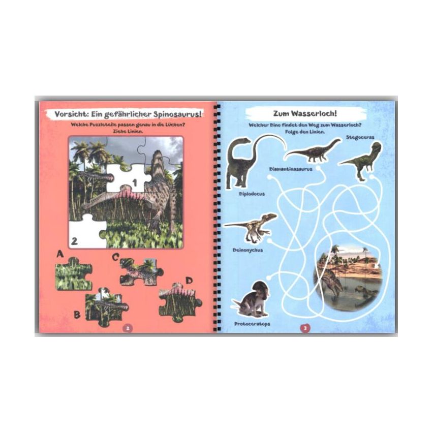 Schwager & Steinlein - Dinosaurier Stickern Rätseln Malen