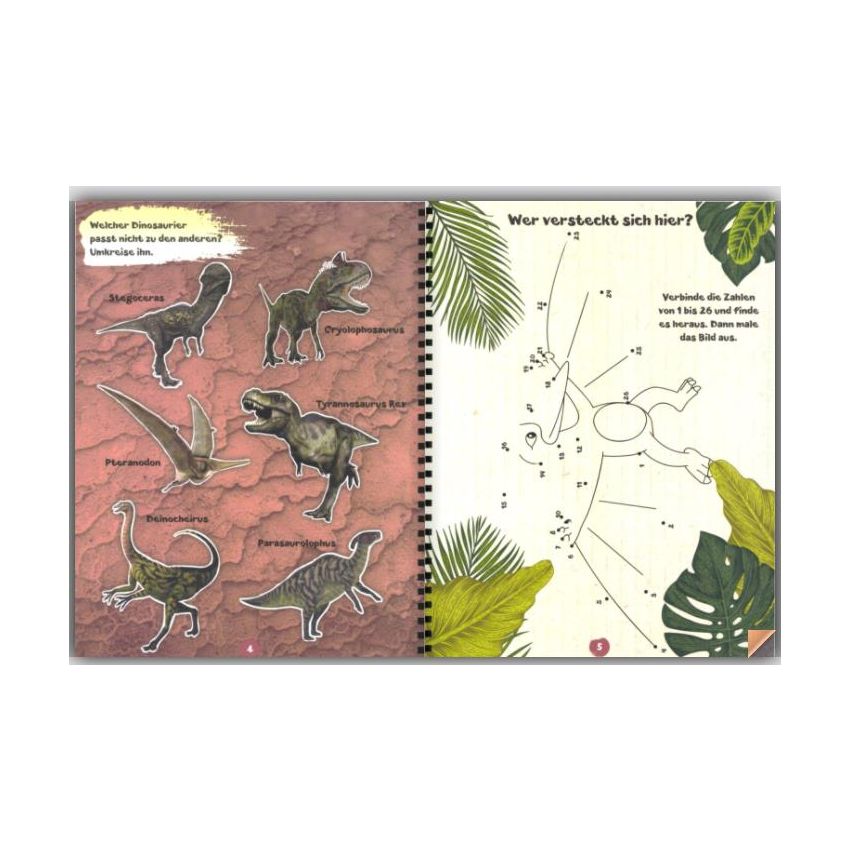 Schwager & Steinlein - Dinosaurier Stickern Rätseln Malen