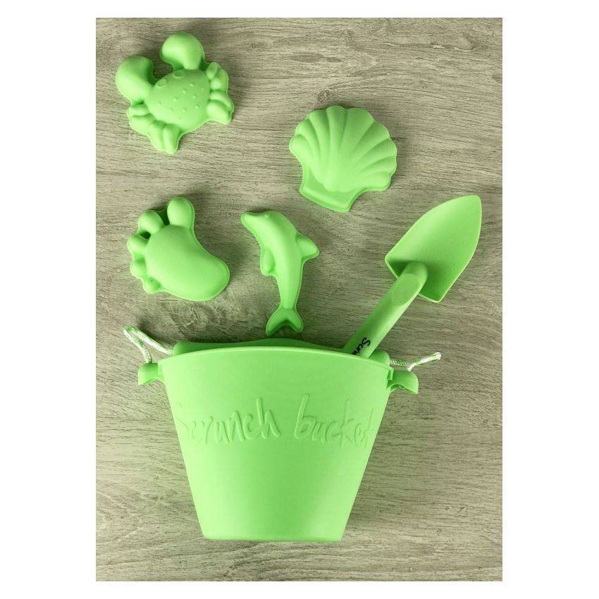 Scrunch - 4er Set Sandförmchen Hellgrün