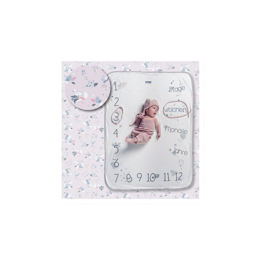 Snap The Moment - Foto Meilenstein Decke Soft Savanna  (deutsche Version)