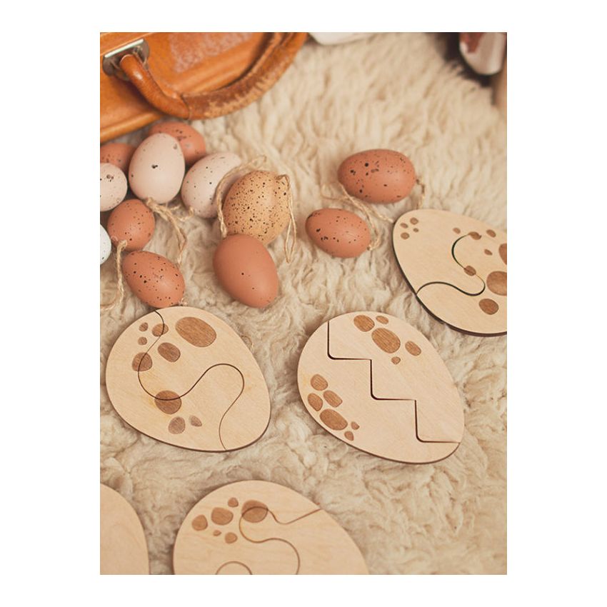 Stuka Puka - Holz Puzzle Gepunktetes Ei (deutsch)