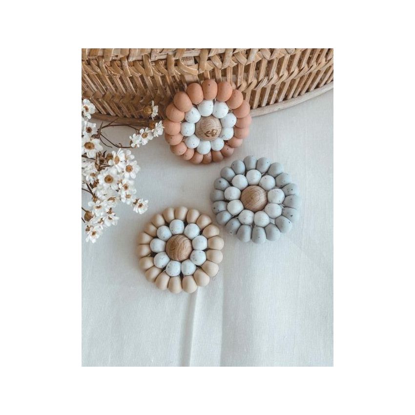 Mrs Ertha - Greifling Kauring Kreis Sand weiss