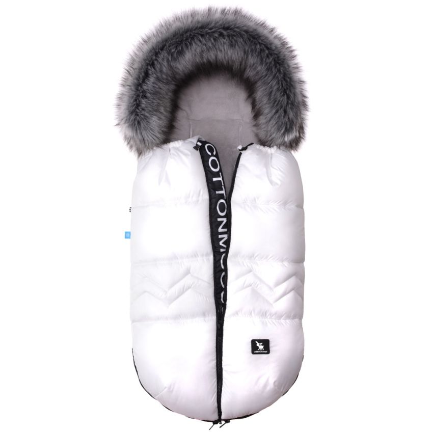 Cottonmoose - Fusssack North Moose Logo Weiss