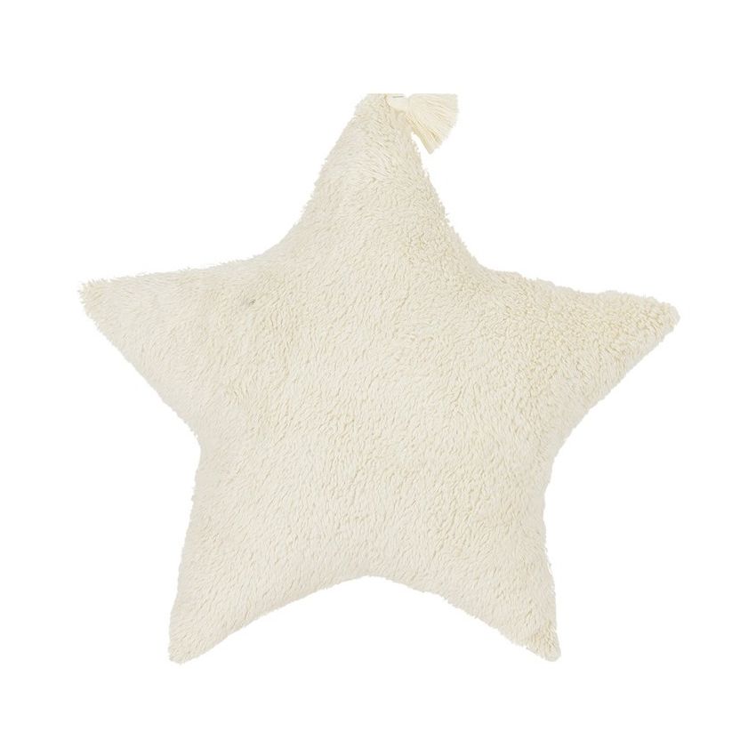 Cotton & Sweets - Kissen Kunstfell Stern Vanilla