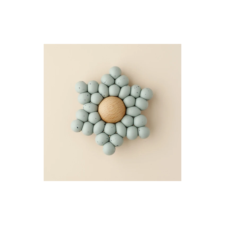 littleCHEW - Greifling Silikon Stern Speckle Aquamarine