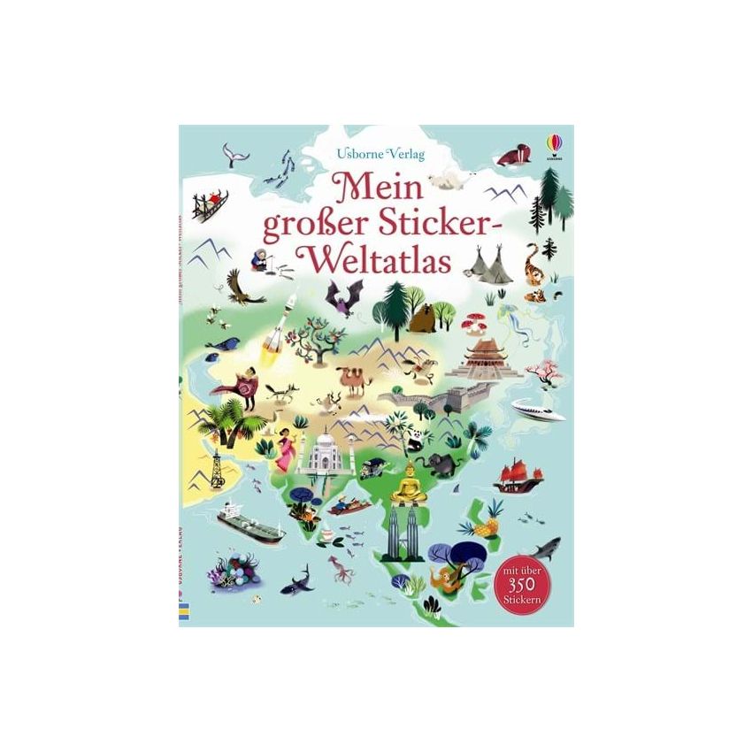 Usborne Verlag - Mein großer Sticker-Weltatlas