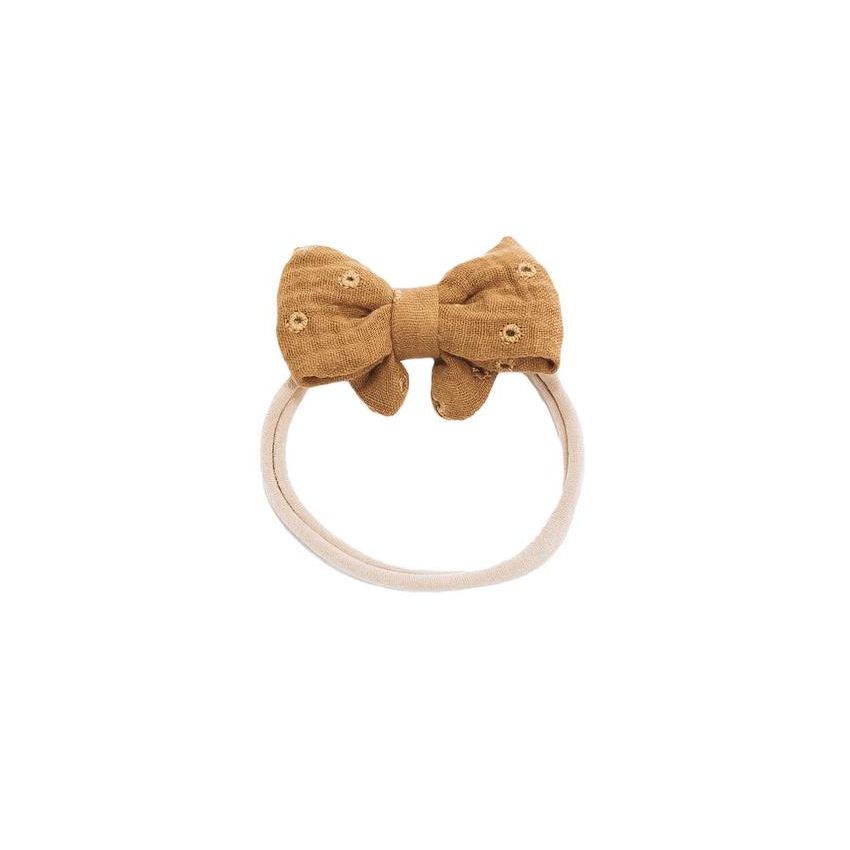 Mrs Ertha - Stirnband Mustard Pointelle