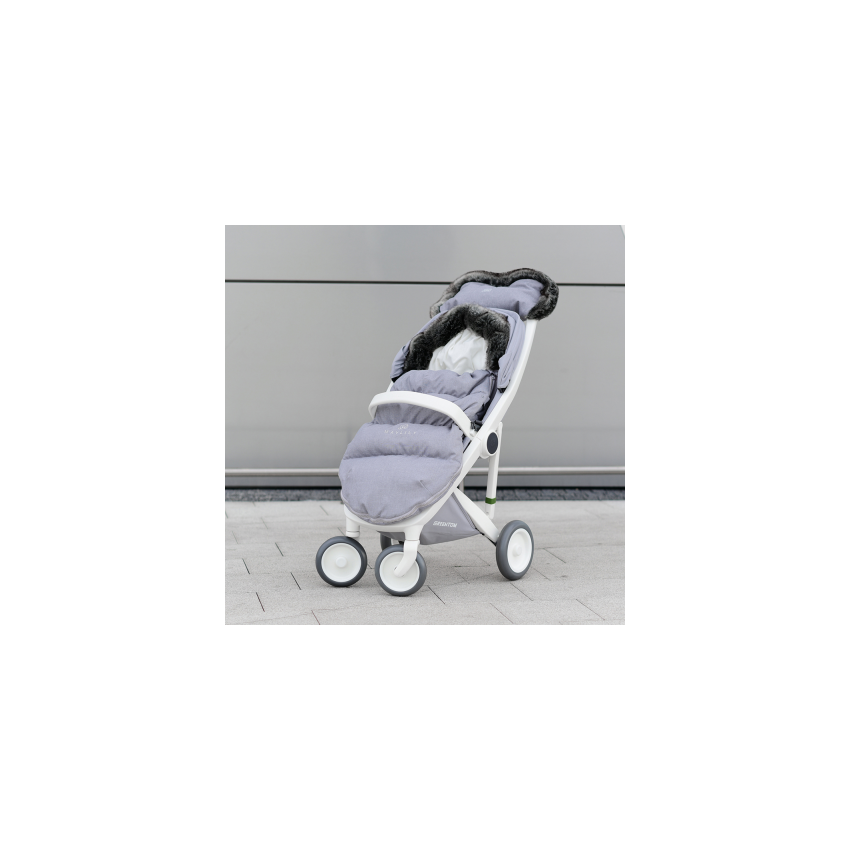 Maylily - Schiebemuff Hellgrau meliert