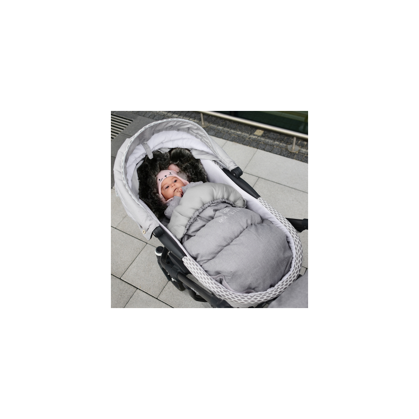 Maylily - Fusssack Hellgrau meliert