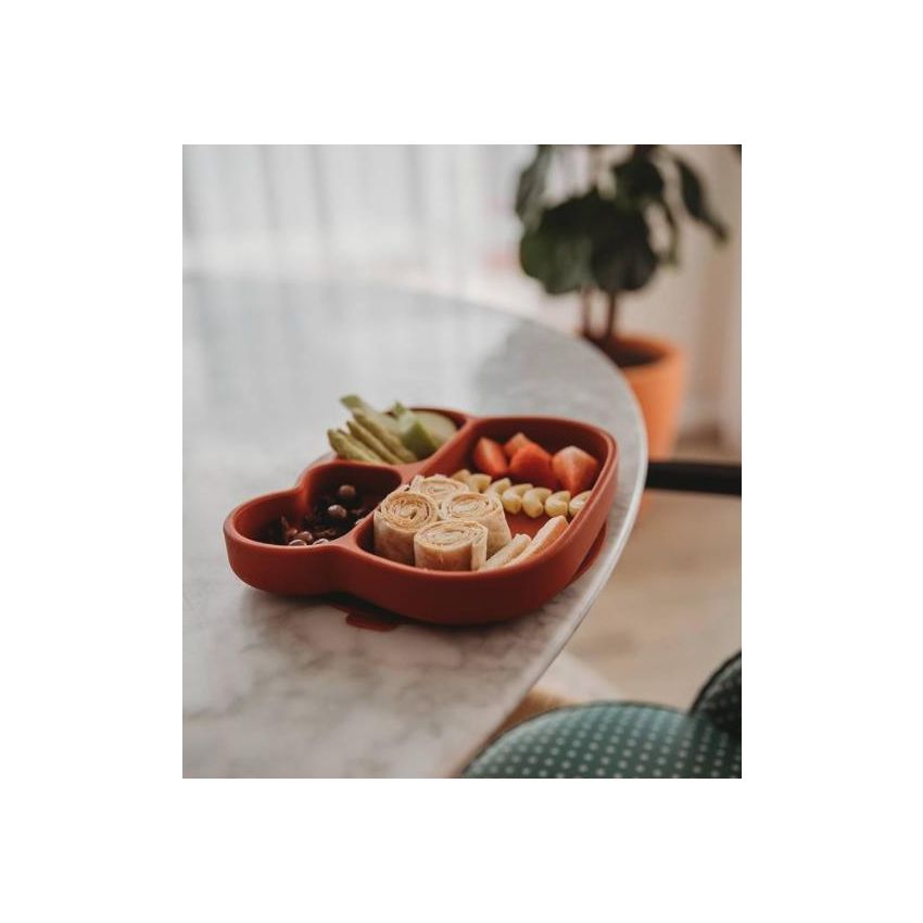 we might be tiny - Stickie Saugnapf Teller Silikon Bär Rust