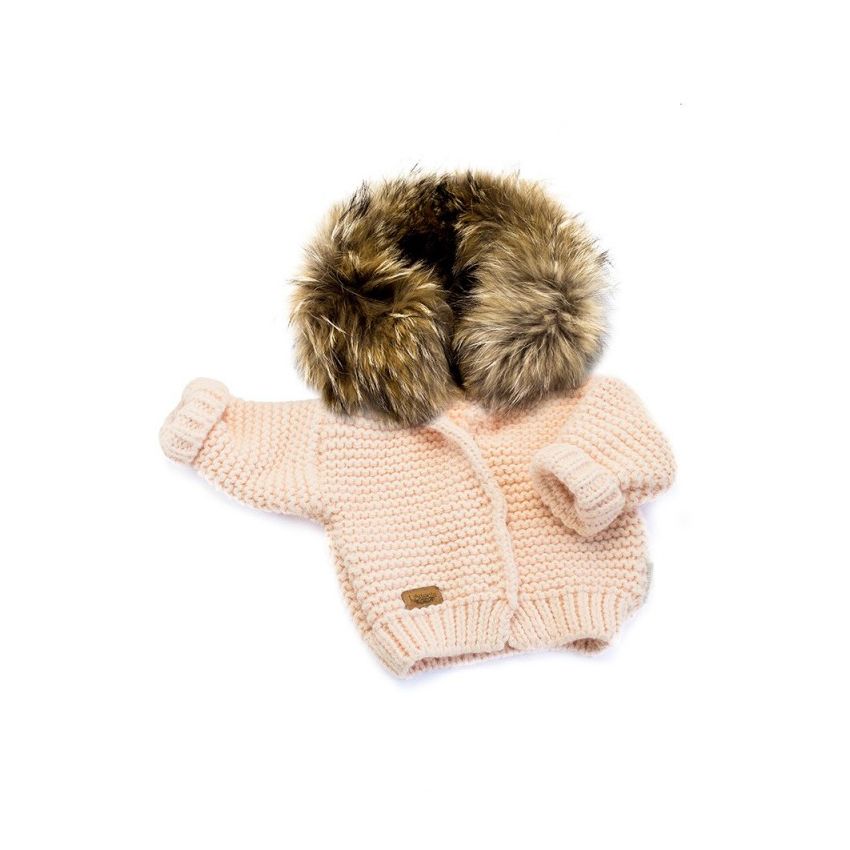 LAttante - Strickjacke Handmade Oversize Pink