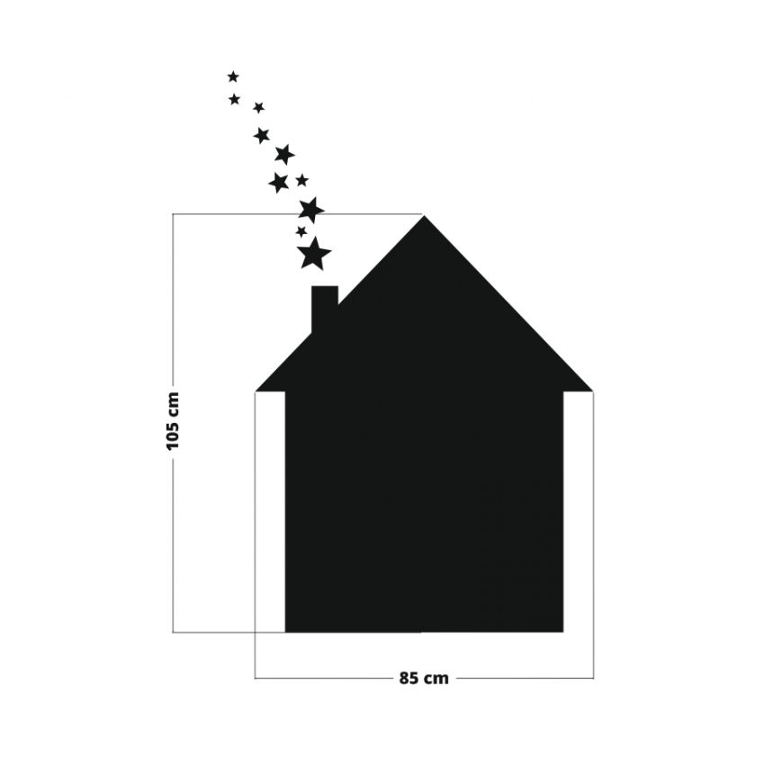 YokoDesign - Kreidetafel Folie Häuschen
