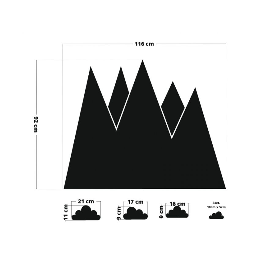 YokoDesign - Kreidetafel Berge