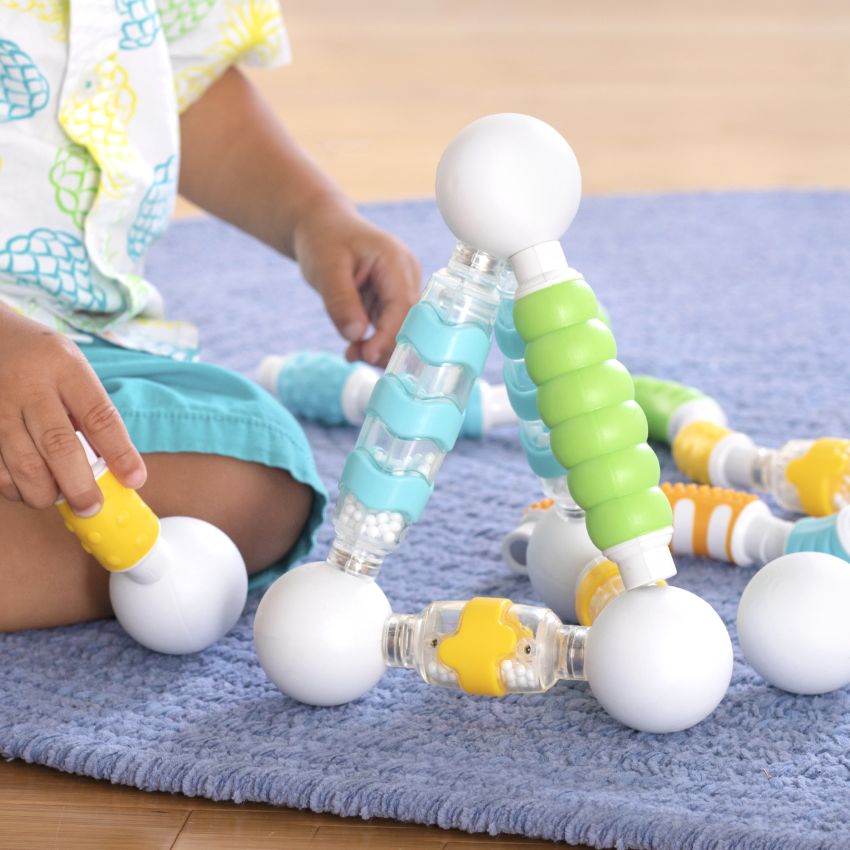 Guidecraft - Grippies® Shake, Build and Curve - 70 teiliges XL Set