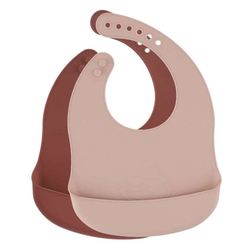 Lille Vilde - Silikon Lätzchen Set Schwan Woodchuck