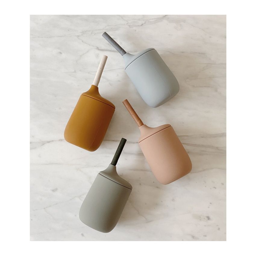 LIEWOOD - Ellis Strohhalm Becher Mustard/Sandy Mix