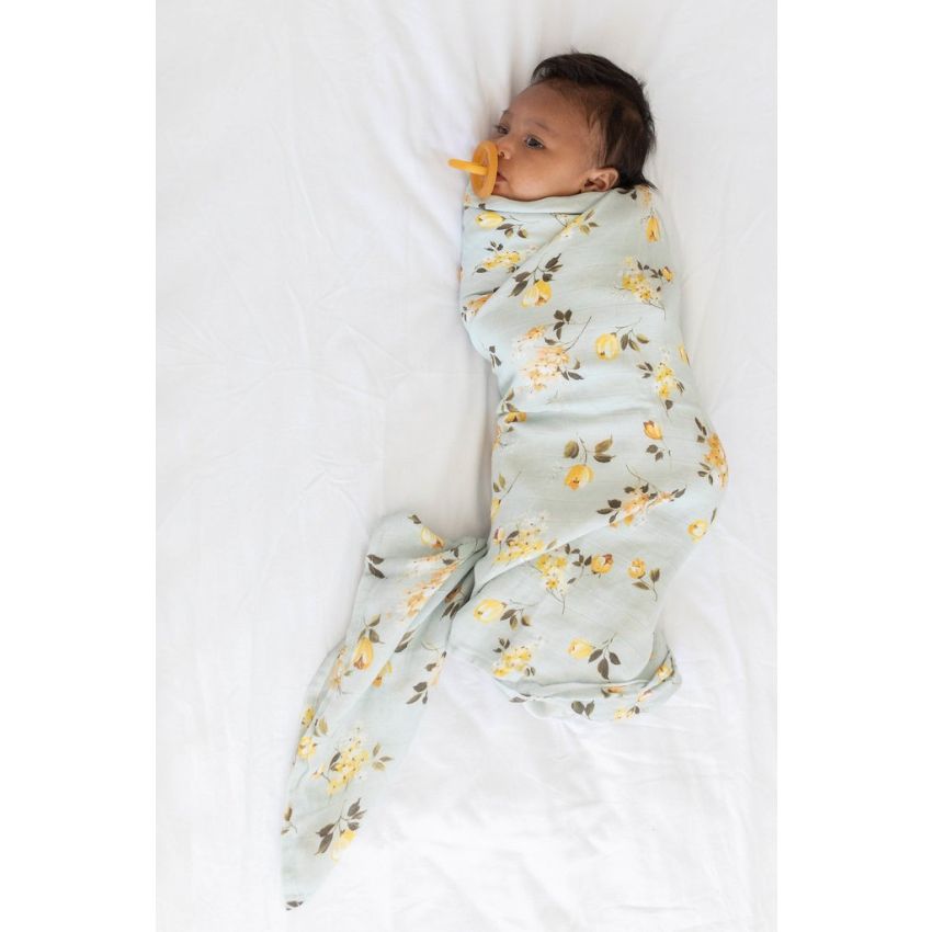LouLou Lollipop - Muslin Swaddle Wild Rose