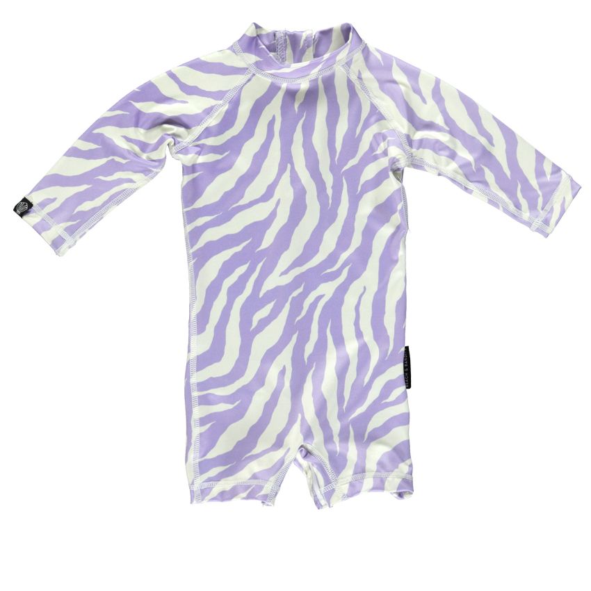Beach & Bandits - UV Badeoverall Baby Tiger Lila