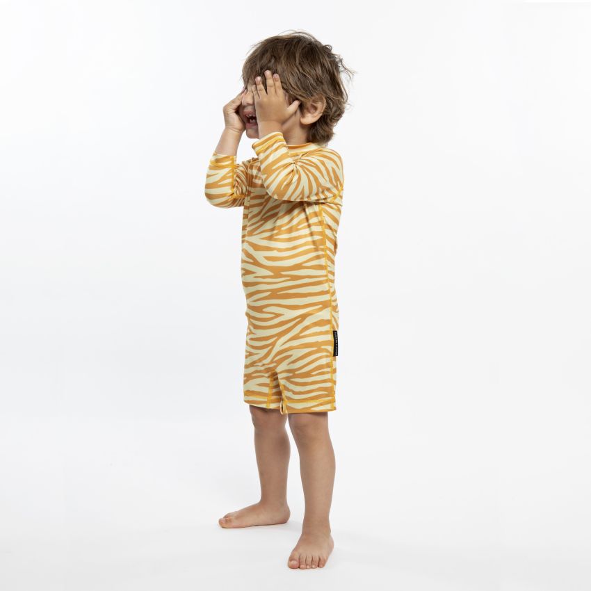 Beach & Bandits - UV Badeoverall Baby Golden Tiger