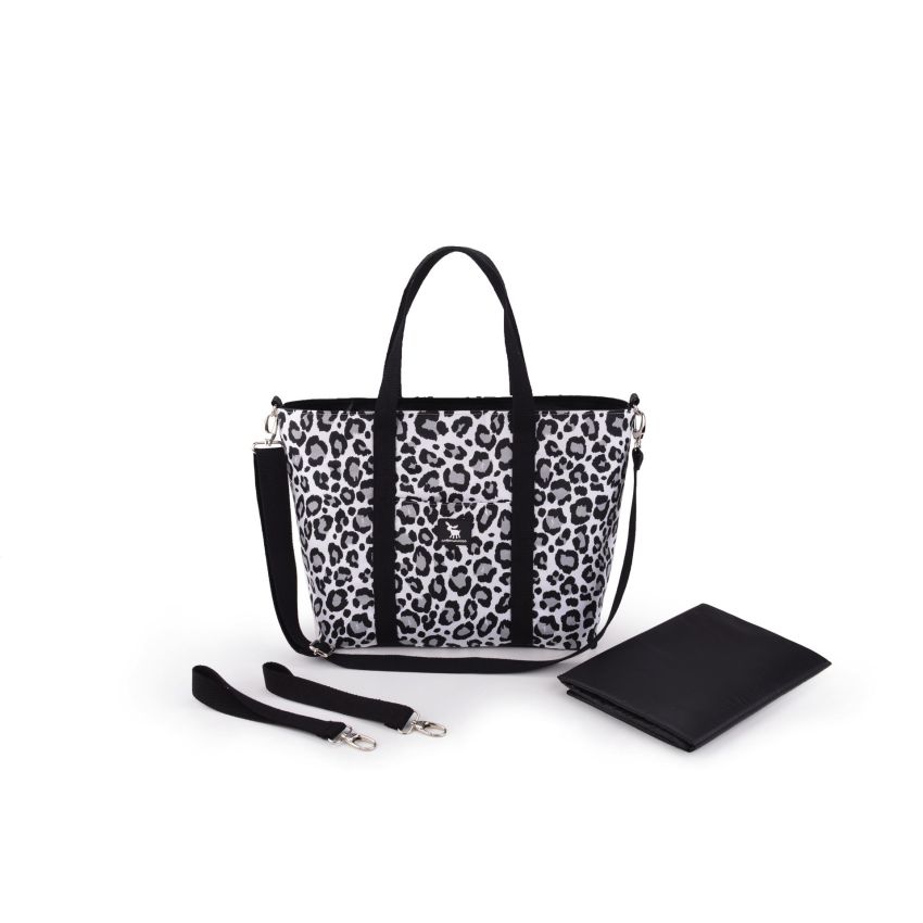 Cottonmoose - Wickeltasche Shopper Panther grey