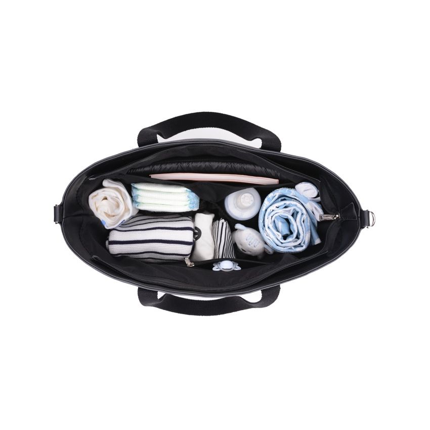 Cottonmoose - Wickeltasche Shopper Panther grey