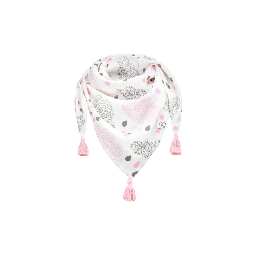 Maylily - Bambus Schal Triangel mit Tassel Blush rain pink