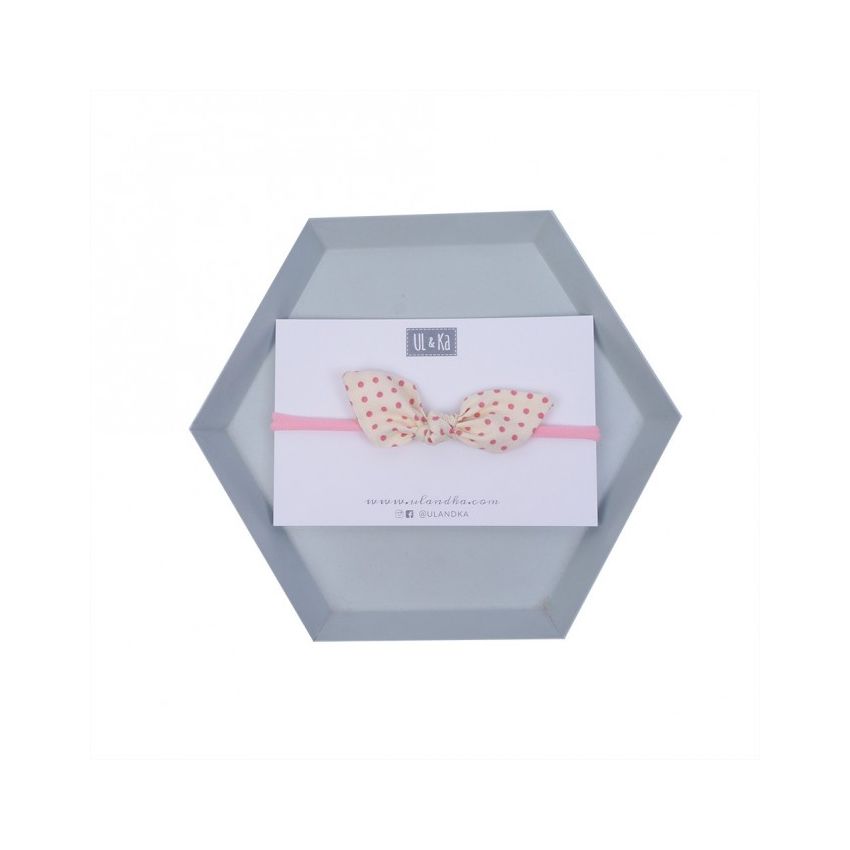 Ul & Ka - Haarband mini Dots Cream