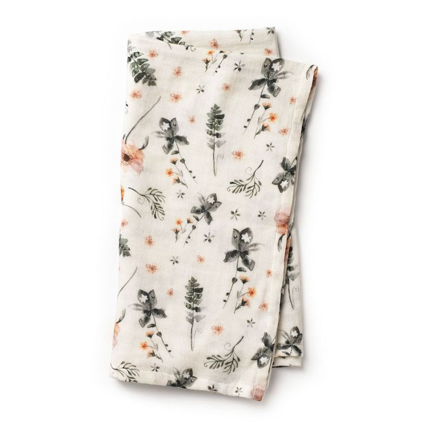 Elodie - Bambus Muslin Swaddle Meadow Blossom