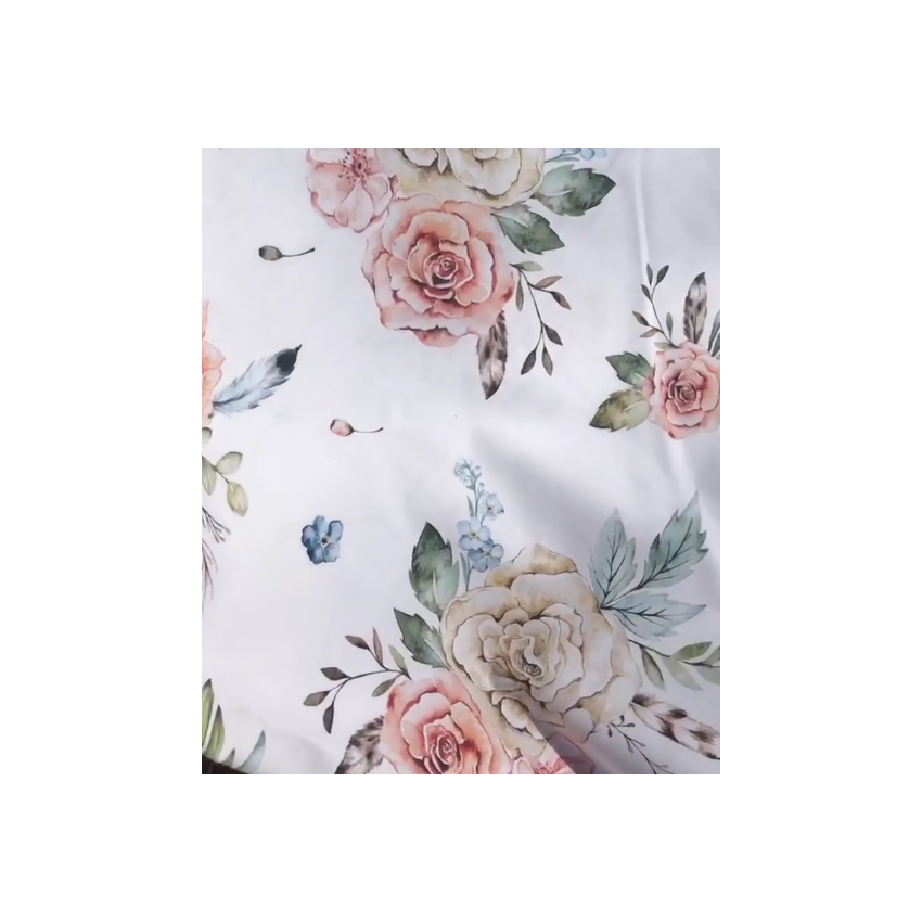 Qbana Mama - Bambus Swaddle Vintage Flowers 120 x 120cm