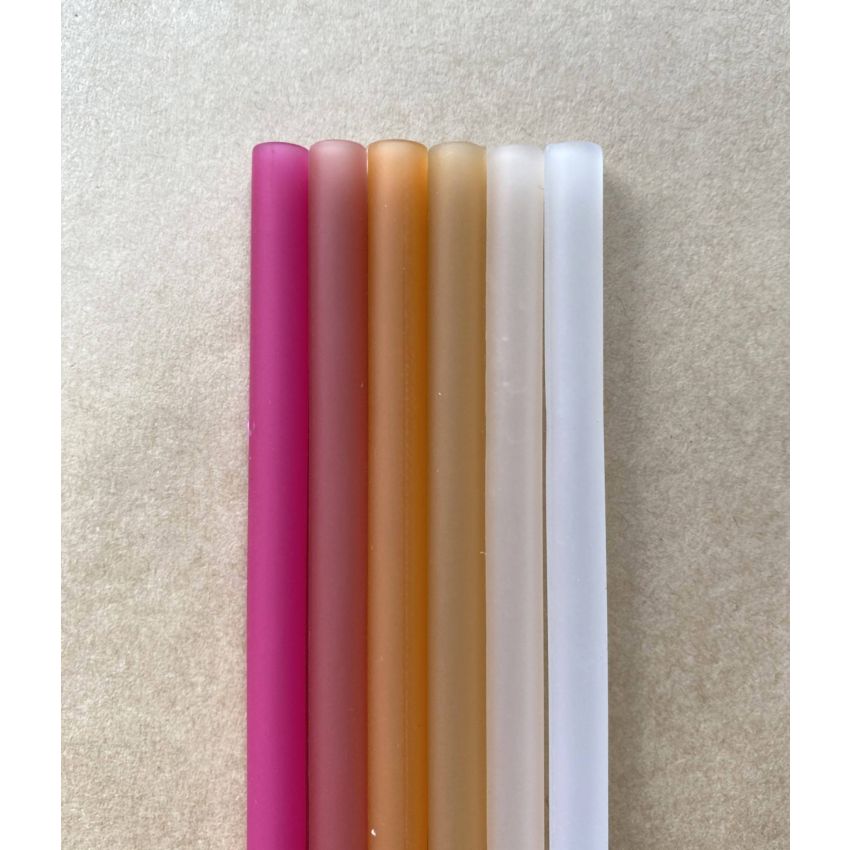 Lille Vilde - Silikon Trinkhalme EXTRALANG Set Sunset