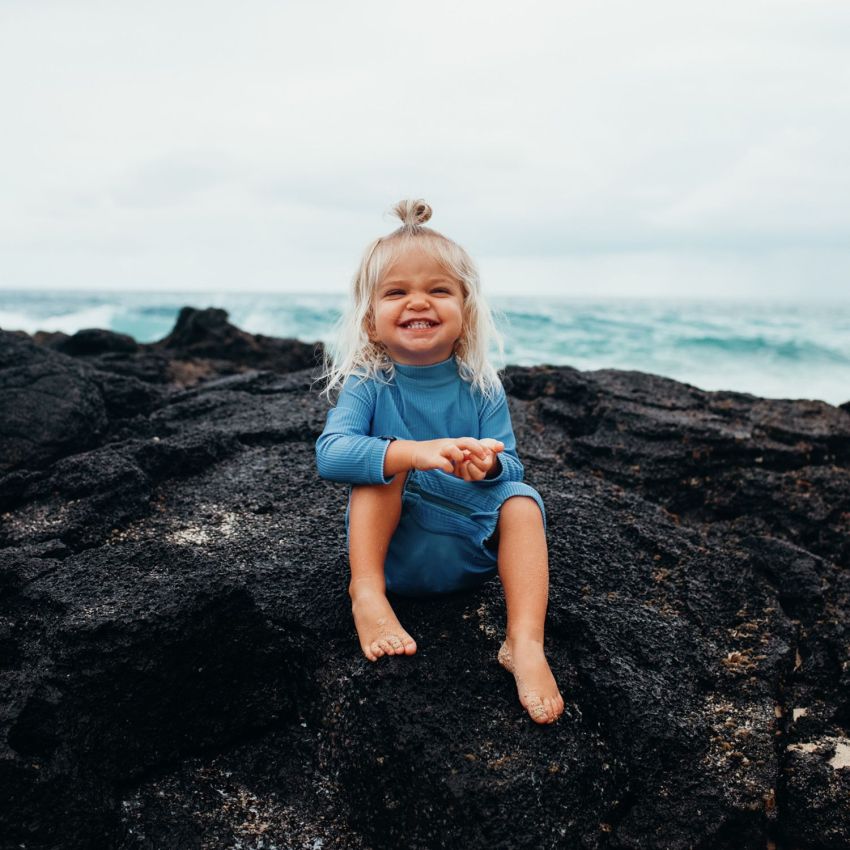 Beach & Bandits - UV Badeoverall Baby Ribbed Reef