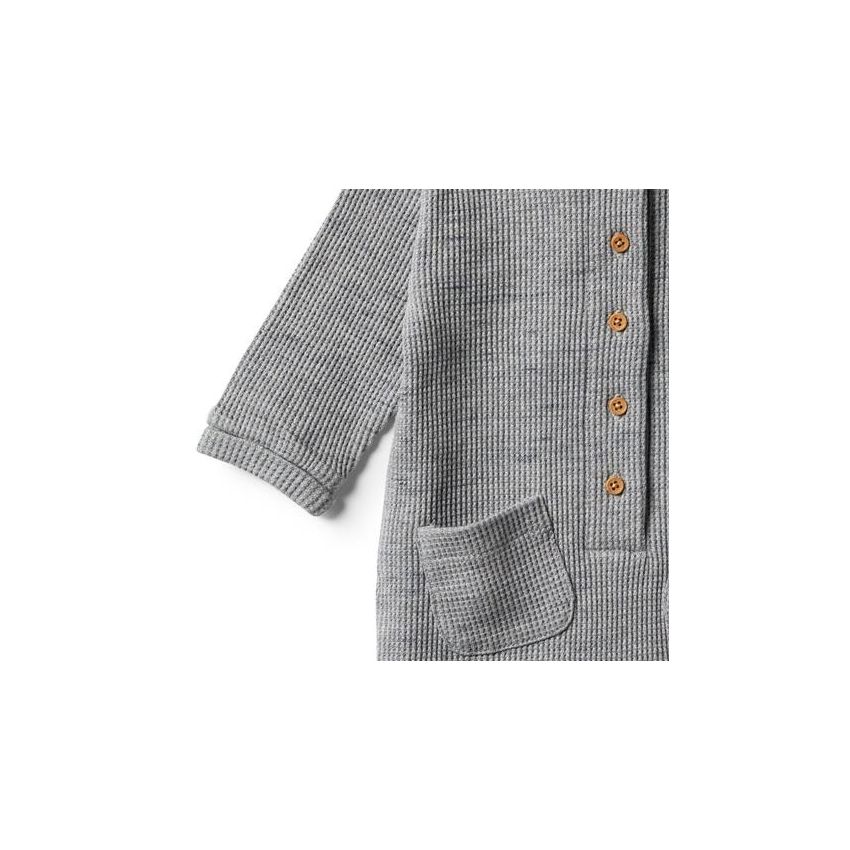 wilson & frenchy - Cloud Grey Waffel Strampler