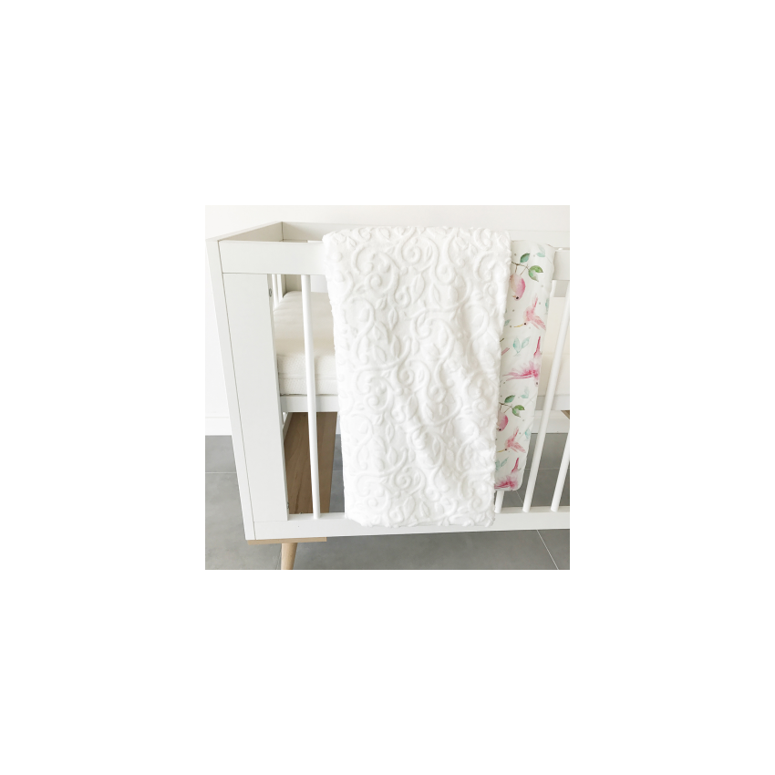 Maylily - Decke Luxe Paradise Birds White gefüttert