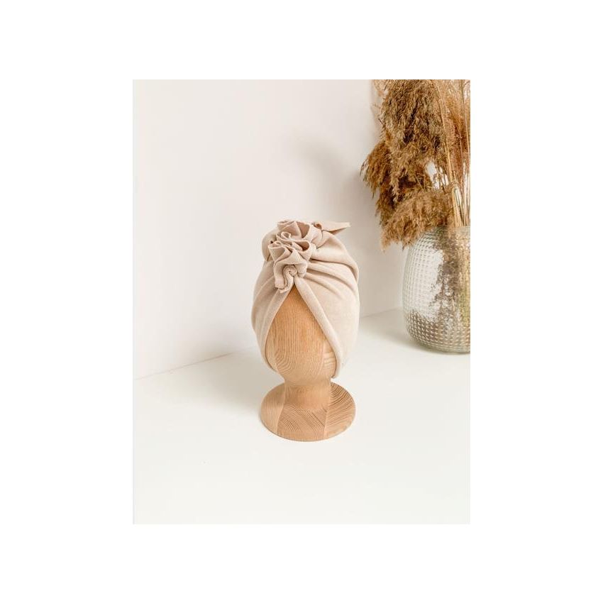 Looks by Luks -  Turban Samt Warm Beige