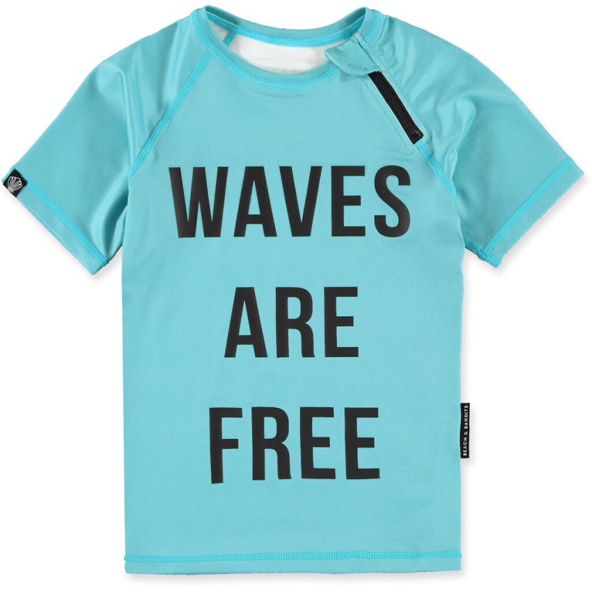 Beach & Bandits - UV Badeshirt Waves are free