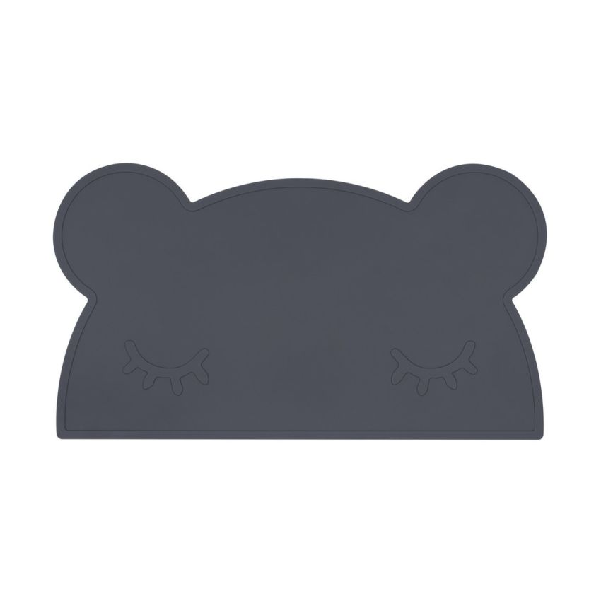 we might be tiny - Silikon Tischset Bär Charcoal
