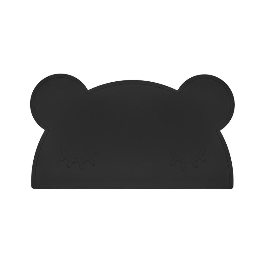 we might be tiny - Silikon Tischset Bär Pure Black
