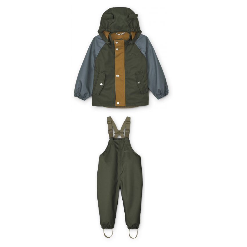 LIEWOOD - Dakota Softshell Regenbekleidungsset Whale Blue Multi Mix