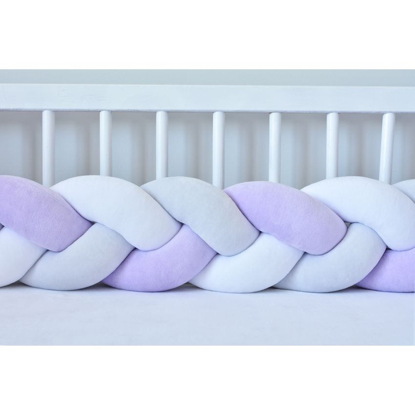Sparrow -Bettschlange weiss - hellgrau - lavender