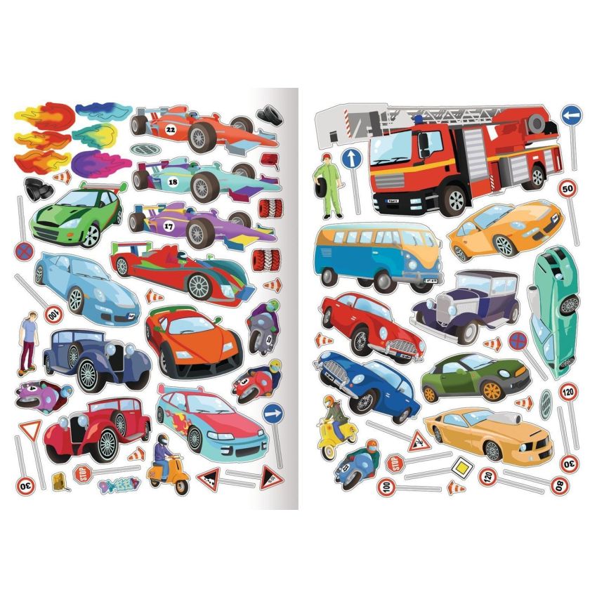 arsEdition - Wow! Das Metallic-Stickerbuch - Faszination Fahrzeuge