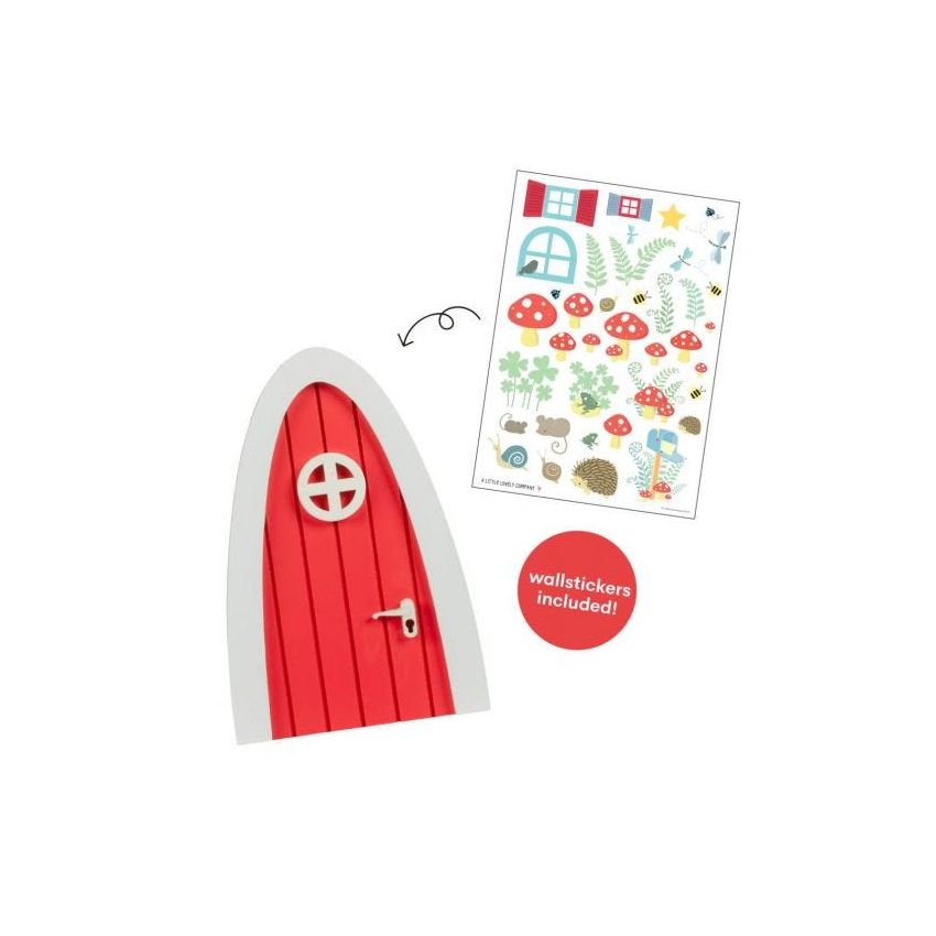 A Little Lovely Company - Wichteltüre Rot