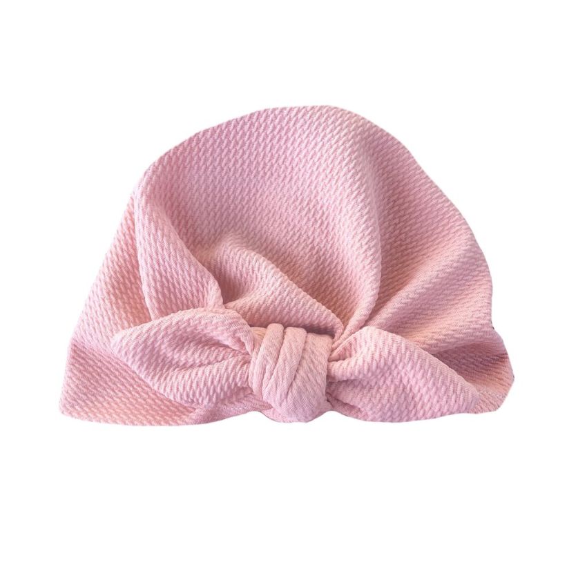 ArchNOllie - Turban gerippt Single Bow Blush