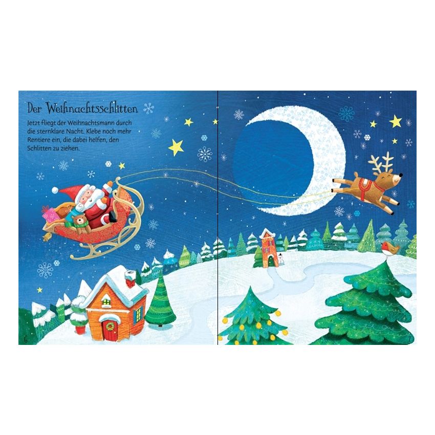 Usborne Verlag - Mein erstes Stickerbuch: Der Weihnachtsmann