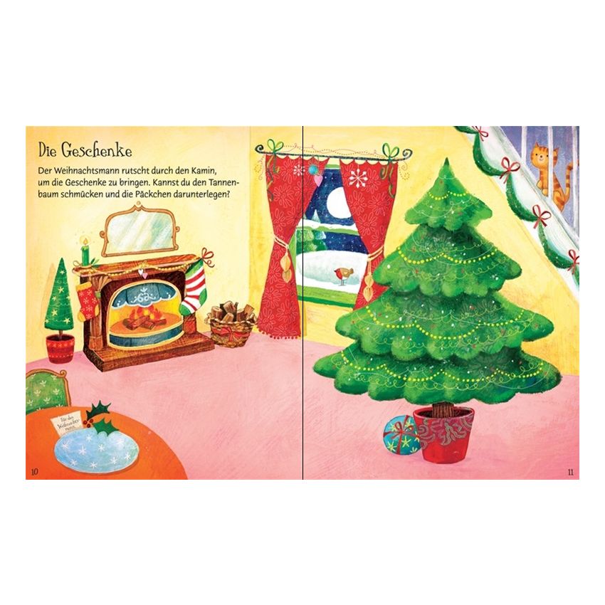 Usborne Verlag - Mein erstes Stickerbuch: Der Weihnachtsmann