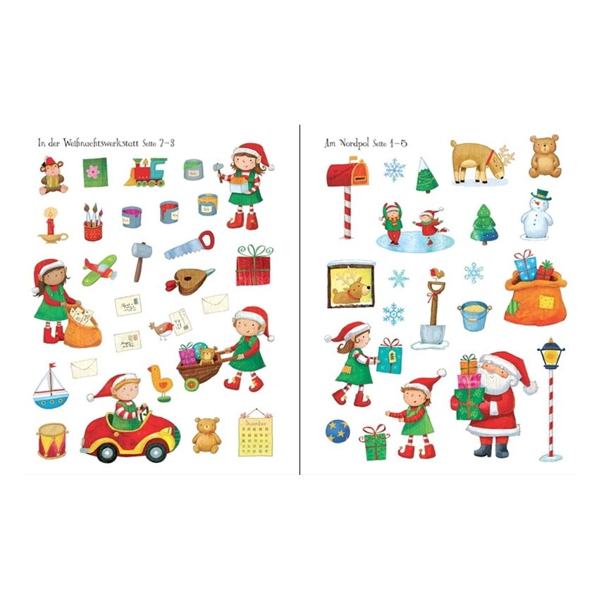 Usborne Verlag - Mein erstes Stickerbuch: Der Weihnachtsmann
