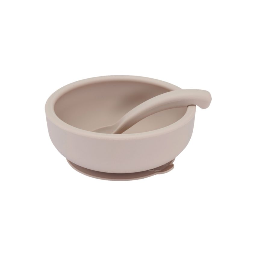 Lille Vilde - Saugnapf Teller- und Löffelset Blossom Cream