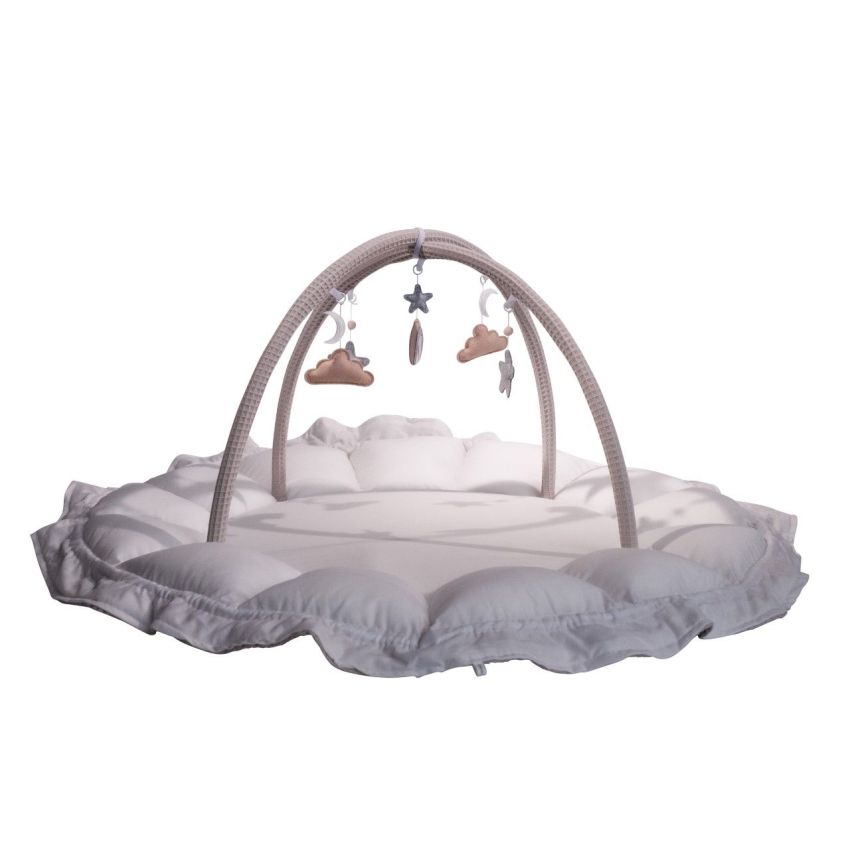 Lilac Sunday - Babyinsel rund 2 in 1 Ellen Waffelstoff beige, Spielzeug greige